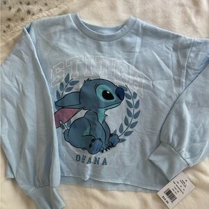 Disney Blue Stitch Crewneck Sweatshirt